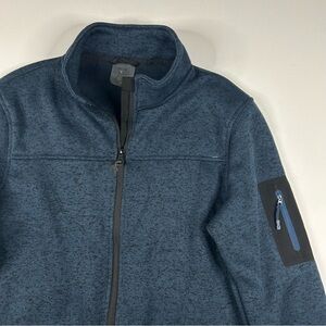 Veboon Men’s Sweater Medium Performance Jacket Tech Software Style NEW Full Zip